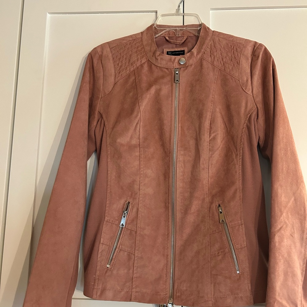 New Directions Women's Pink Leather Jacket